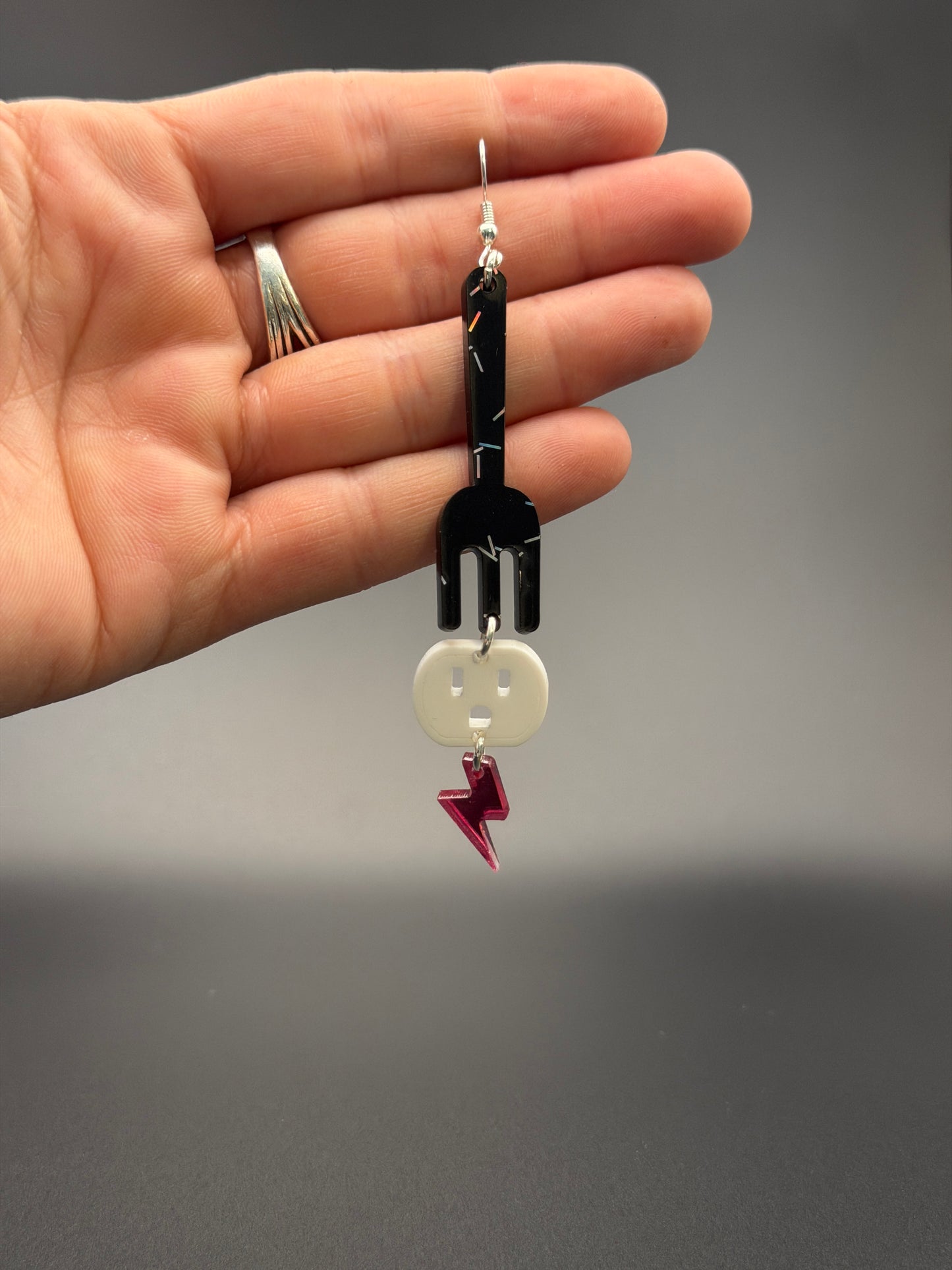 Fork in Socket with Lighthning Bolt