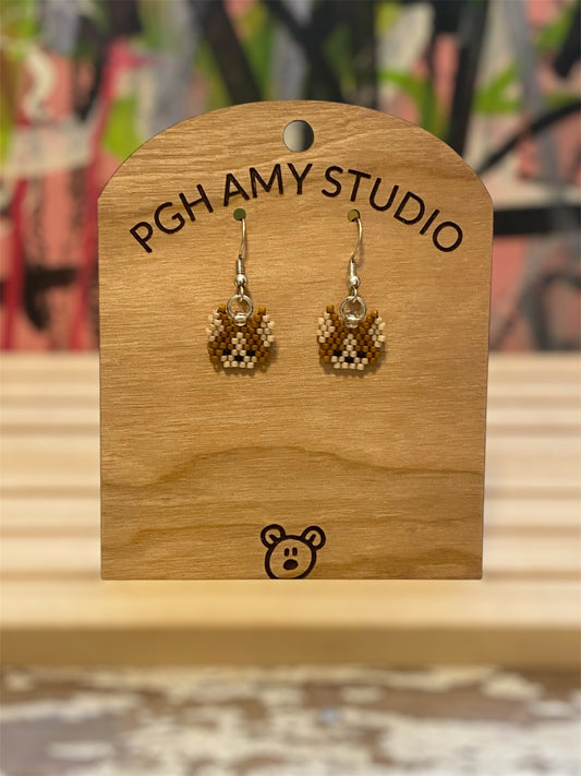 Chihuahua Earrings (Brown)